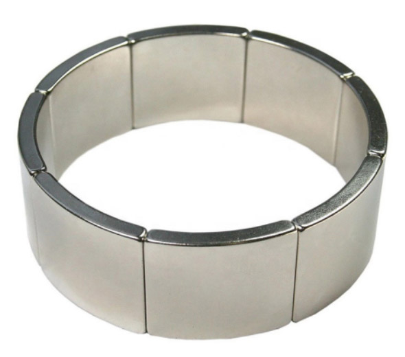 Arc shaped NdFeB magnet